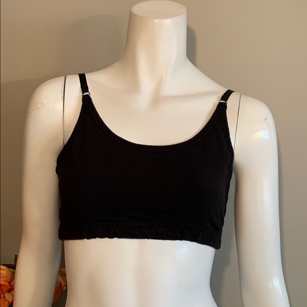 Lucy Sport Bra/Cropped Tank Black Medium